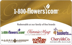 1-800-Flowers gift card